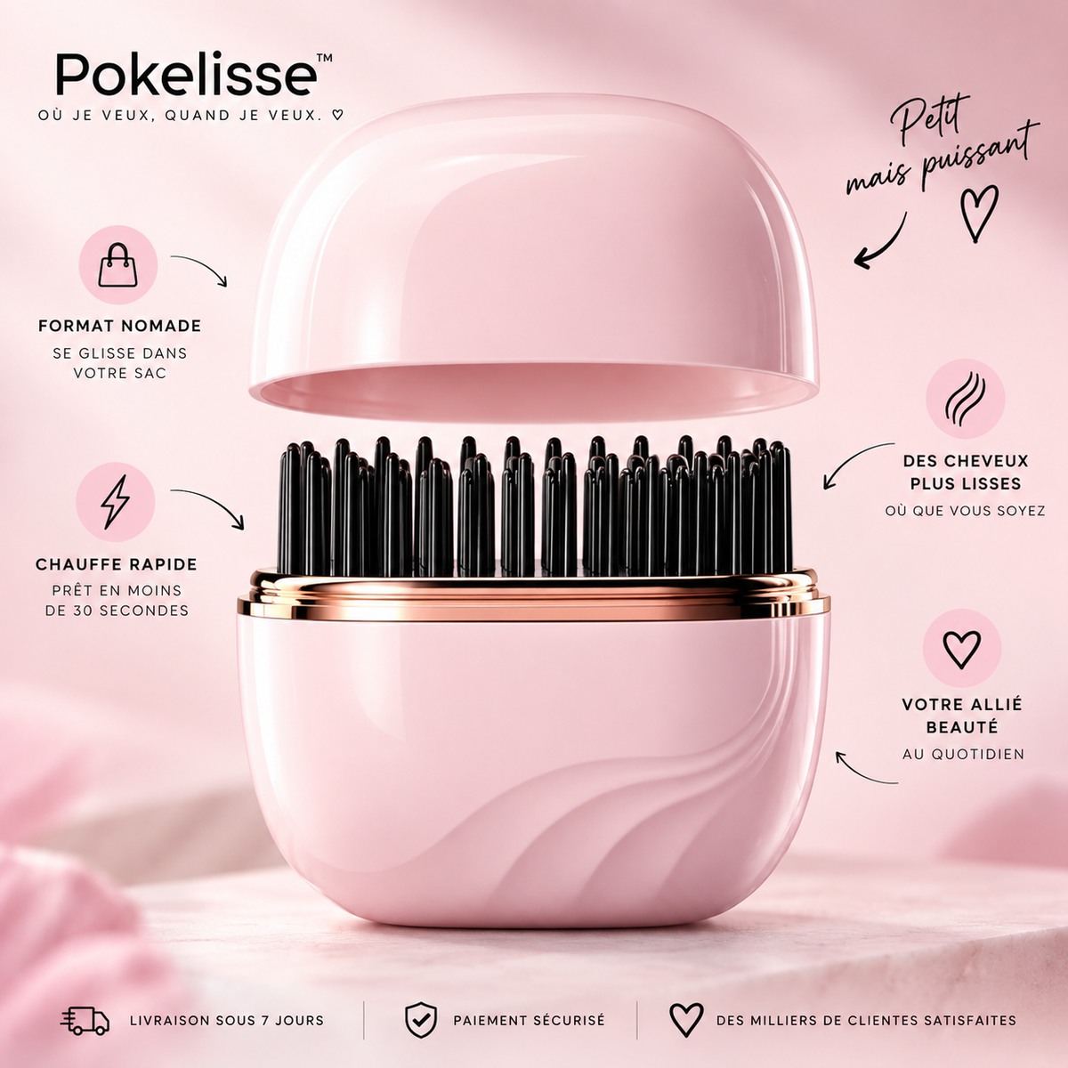 Pokelisse™ Mini Lisseur Sans Fil