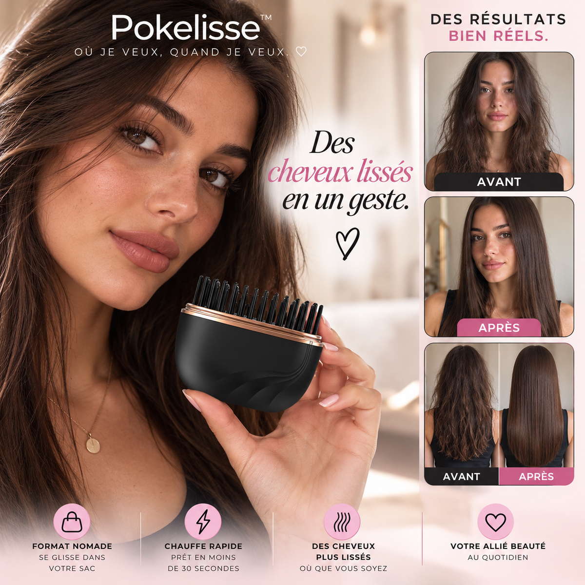 Pokelisse™ Mini Lisseur Sans Fil